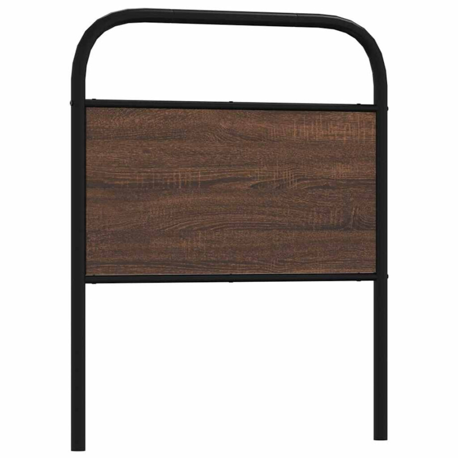 vidaXL Vervangend hoofdbord 80 cm bewerkt hout en staal bruin eikenkleurig vidaXL Vervangend hoofdbord 80 cm bewerkt hout en staal bruin eikenkleurig afbeelding 1