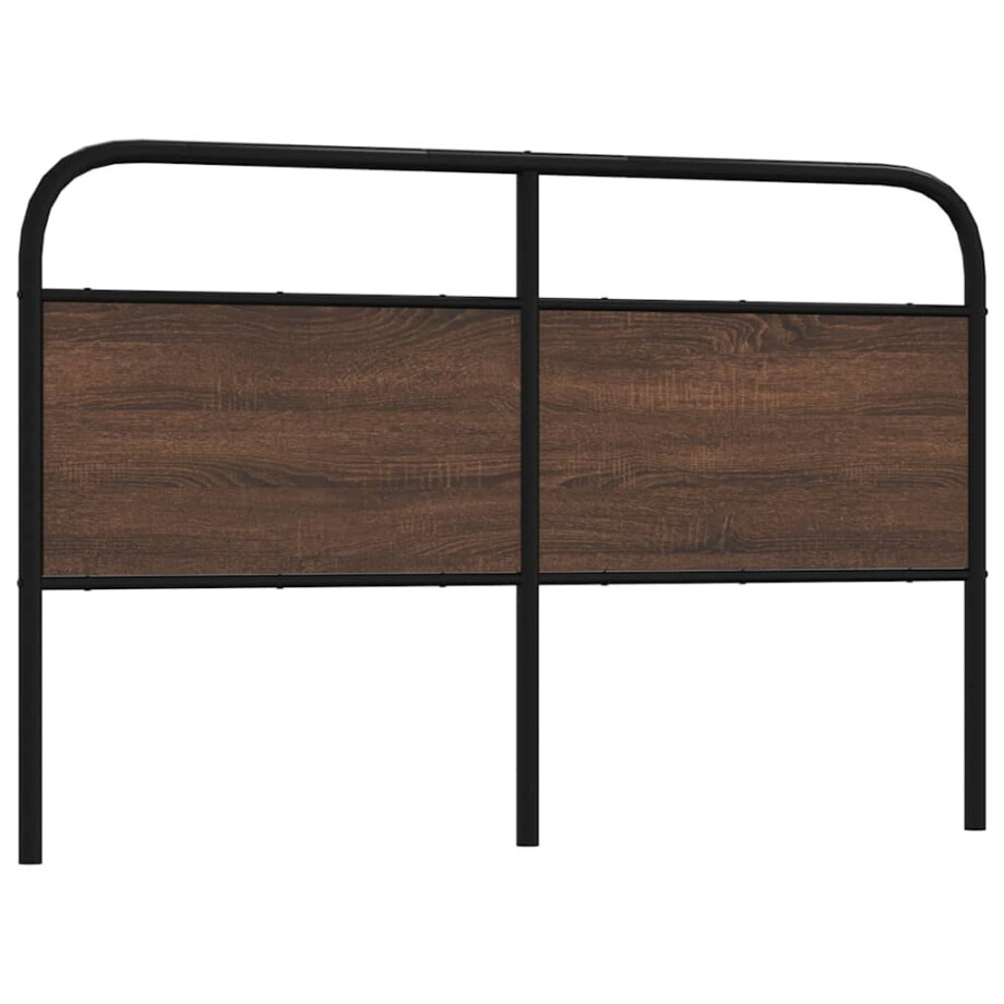 vidaXL Vervangend hoofdbord 150 cm bewerkt hout en staal bruin eikenkleurig vidaXL Vervangend hoofdbord 150 cm bewerkt hout en staal bruin eikenkleurig afbeelding 1