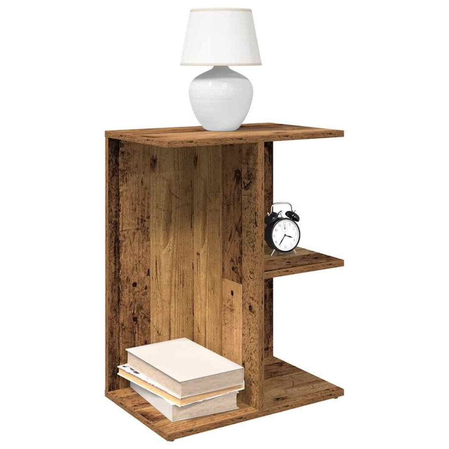 vidaXL Nachtkastjes 2 st 46,5x29x61 cm bewerkt hout oud houtkleurig vidaXL Nachtkastjes 2 st 46,5x29x61 cm bewerkt hout oud houtkleurig afbeelding 1