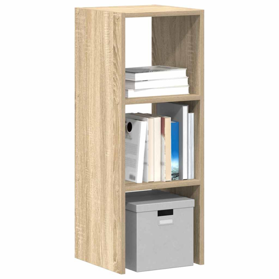 vidaXL Boekenkast stapelbaar 30x30x80 cm bewerkt hout sonoma eiken afbeelding 1