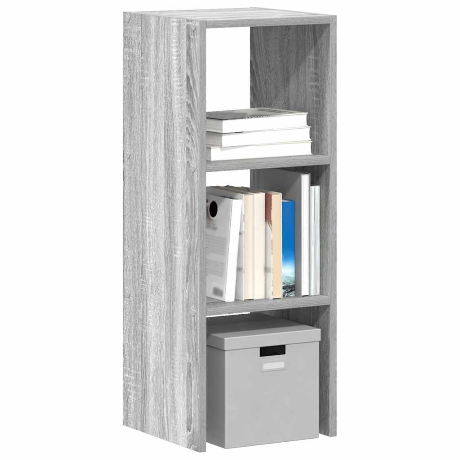 vidaXL Boekenkast stapelbaar 30x30x80 cm bewerkt hout grijs sonoma afbeelding 1