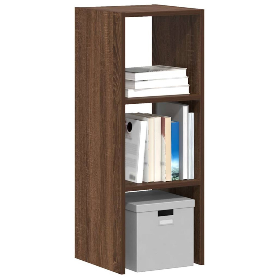 vidaXL Boekenkast stapelbaar 30x30x80 cm bewerkt hout bruin eikenkleur afbeelding 1