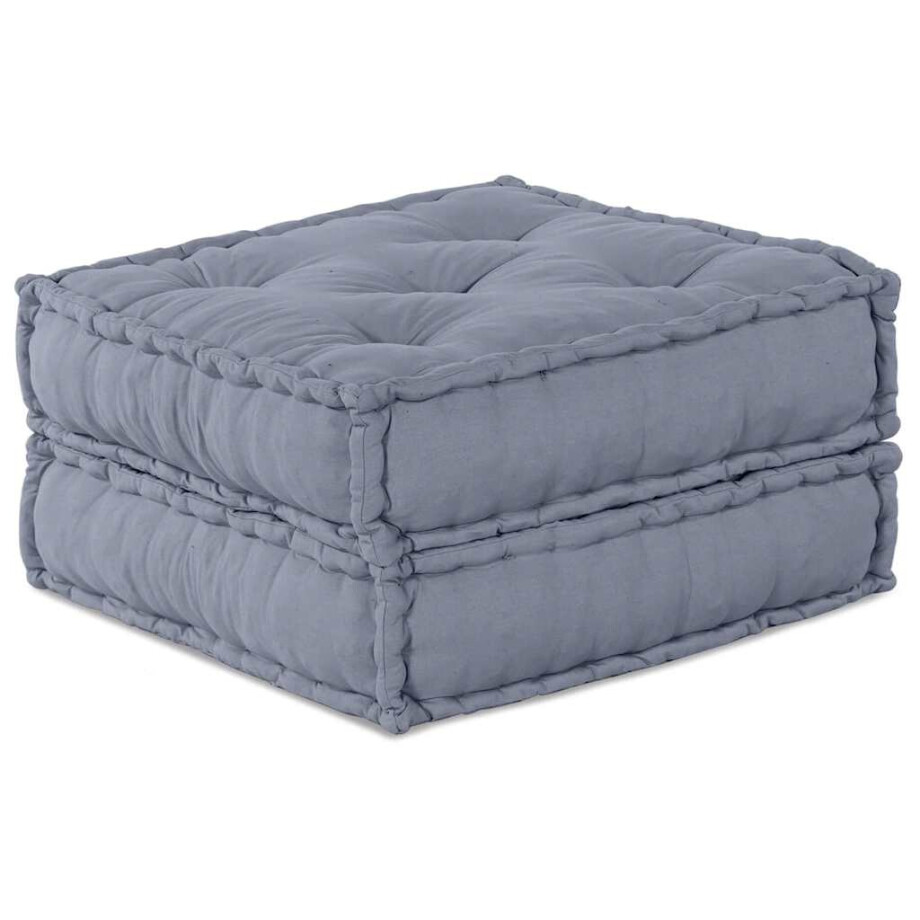 vidaXL Modulair bank Grijs 70 x 70 x 36 cm Stof vidaXL Modulair bank Grijs 70 x 70 x 36 cm Stof afbeelding 1