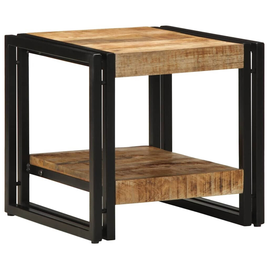 vidaXL Salontafel Bruin 40 x 40 x 38 cm Massief Mango Hout afbeelding 1