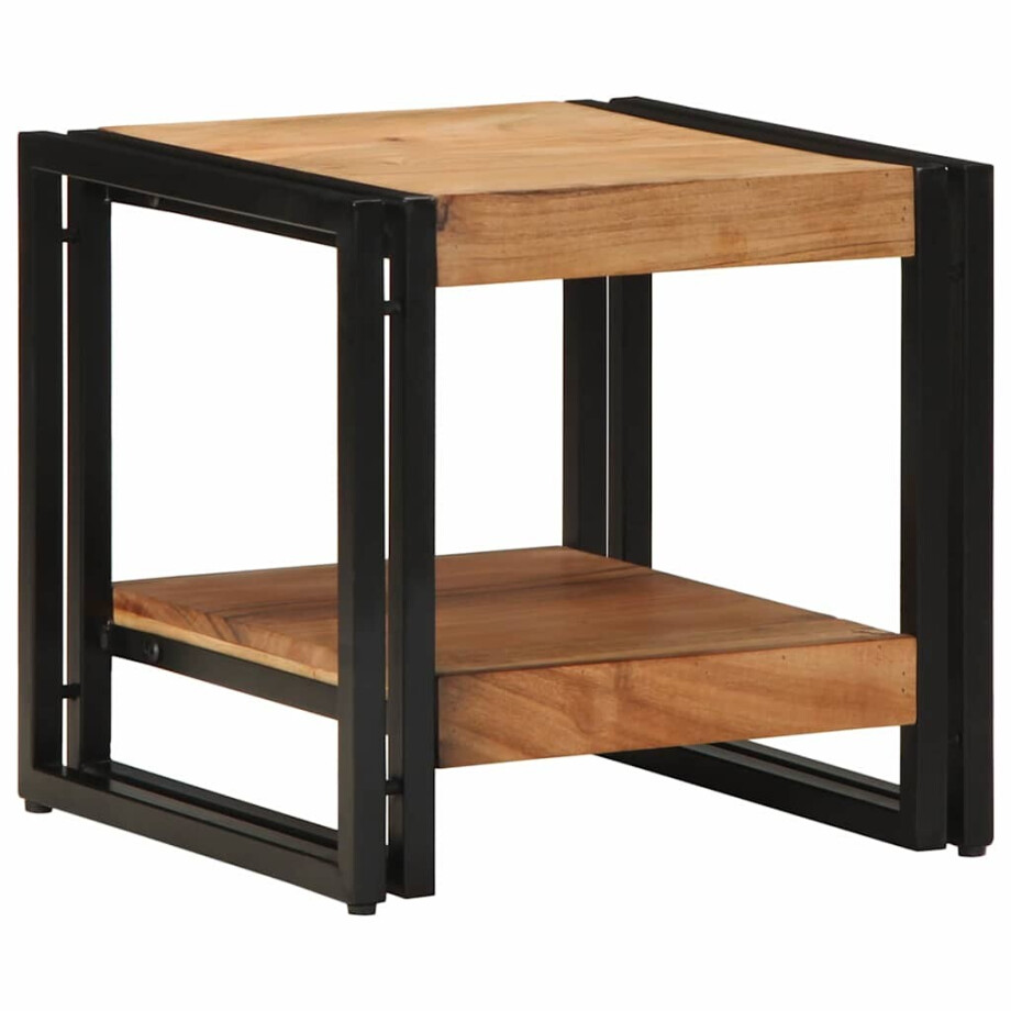 vidaXL Salontafel Bruin 40 x 40 x 38 cm Massief Acaciahout afbeelding 1