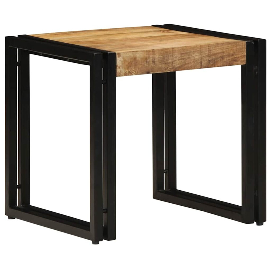 vidaXL Salontafel Bruin 40 x 40 x 38 cm Massief Mango Hout afbeelding 1