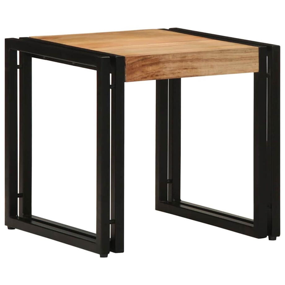 vidaXL Salontafel Bruin 40 x 40 x 38 cm Massief Acaciahout afbeelding 1