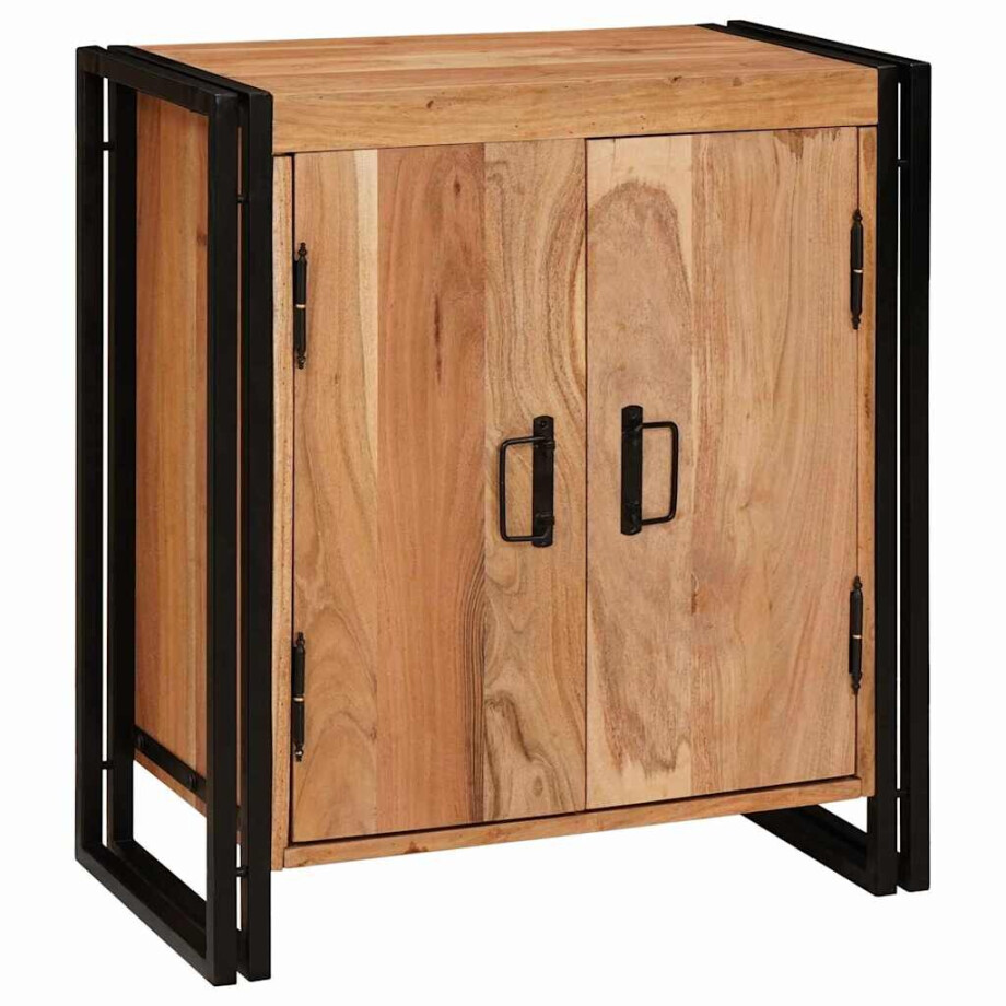 vidaXL Nachtkastje Bruin 66 x 35 x 76 cm Massief acaciahout afbeelding 1