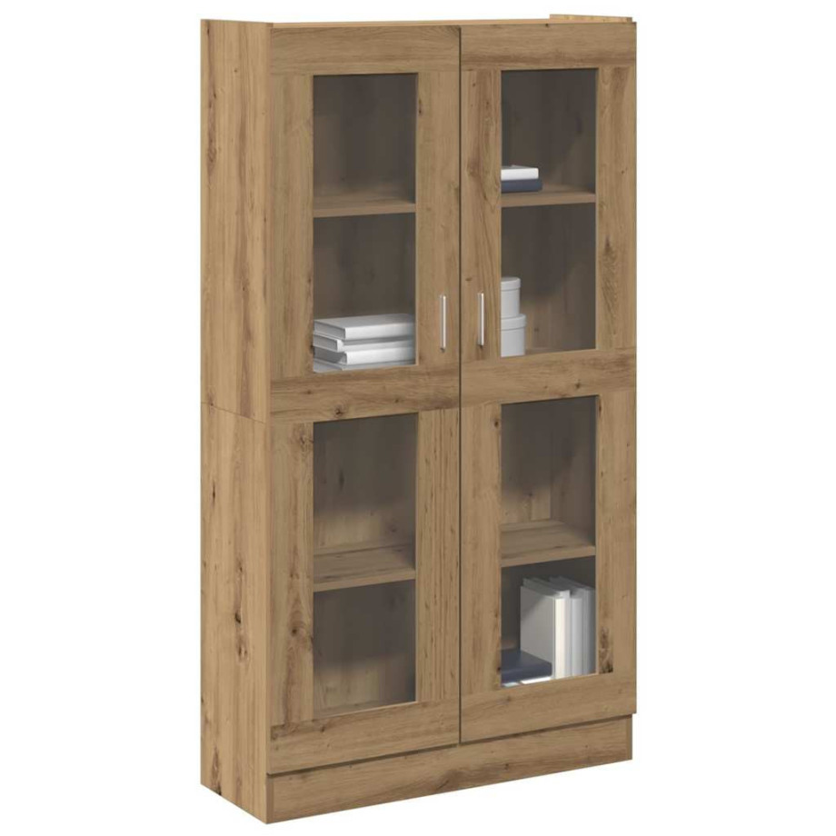 vidaXL Dressoir Artisan Eikenhout 82,5x30,5x150 cm Bewerkt Hout afbeelding 1