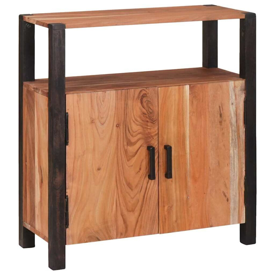 vidaXL Dressoir Bruin 70 x 30 x 75 cm Massief Acaciahout vidaXL Dressoir Bruin 70 x 30 x 75 cm Massief Acaciahout afbeelding 1