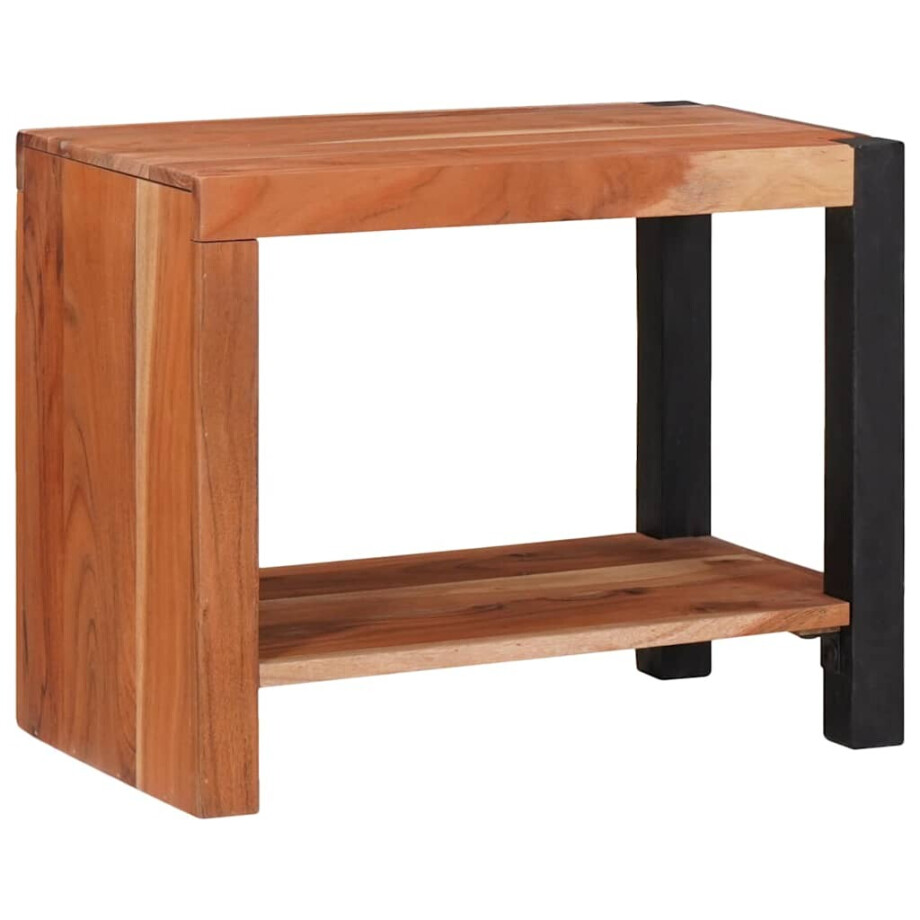 vidaXL Boekenkast Bruin 50 x 30 x 40 cm Massief Acaciahout afbeelding 1