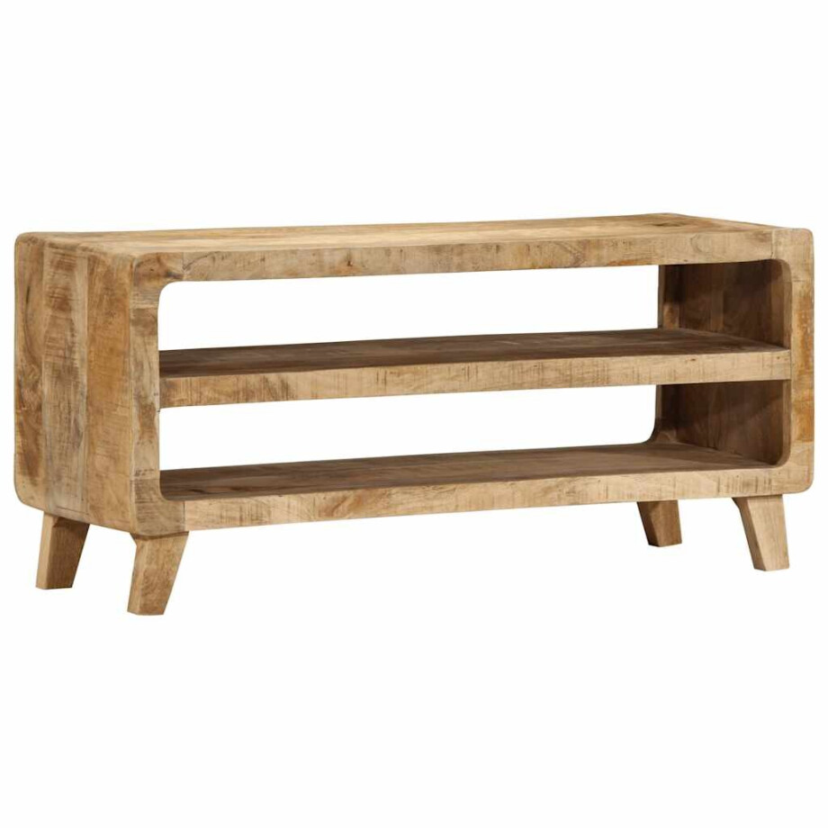 vidaXL Tv-meubel 105x46x32 cm massief ruw mangohout afbeelding 1