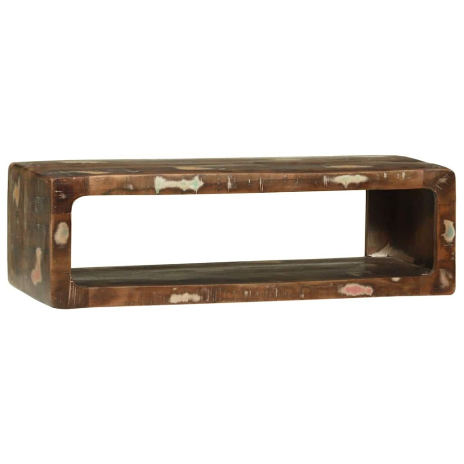 vidaXL TV-kast Multikleur 80 x 30 x 25 cm Massief gerecycled hout vidaXL TV-kast Multikleur 80 x 30 x 25 cm Massief gerecycled hout afbeelding 1