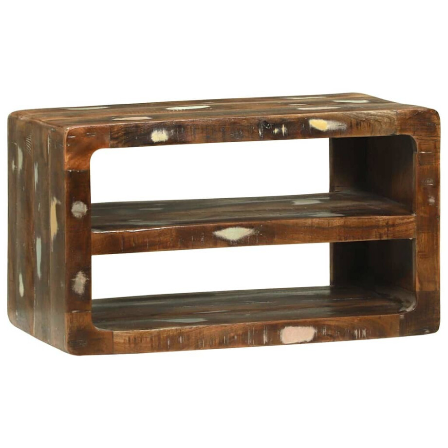vidaXL TV-kast Multikleur 60 x 32 x 36 cm Massief gerecycled hout vidaXL TV-kast Multikleur 60 x 32 x 36 cm Massief gerecycled hout afbeelding 1