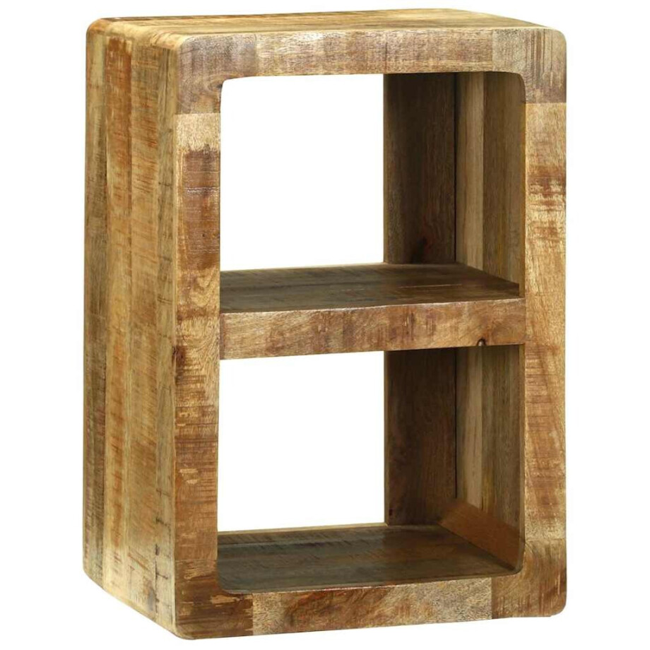 vidaXL TV-kast met plank Bruin 36 x 30 x 54 cm Massief mangohout afbeelding 1