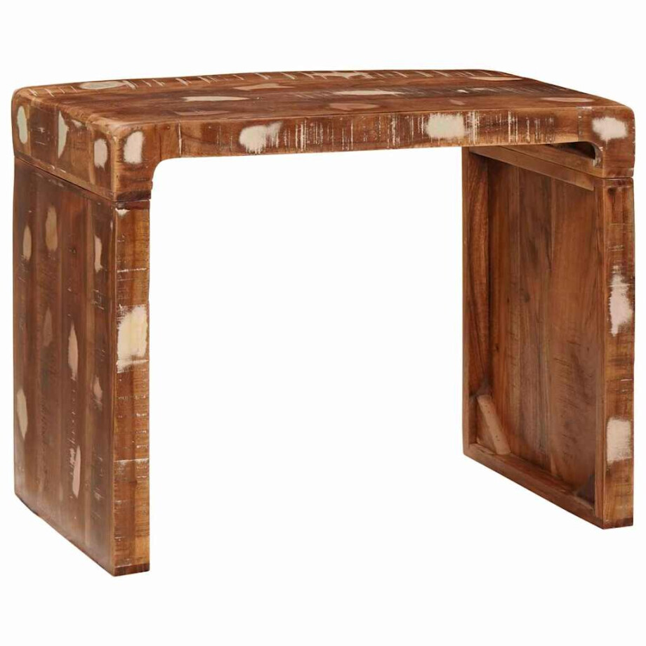 vidaXL Bijzettafel Bruin 60 x 35 x 46 cm Massief Gerecycled Hout vidaXL Bijzettafel Bruin 60 x 35 x 46 cm Massief Gerecycled Hout afbeelding 1