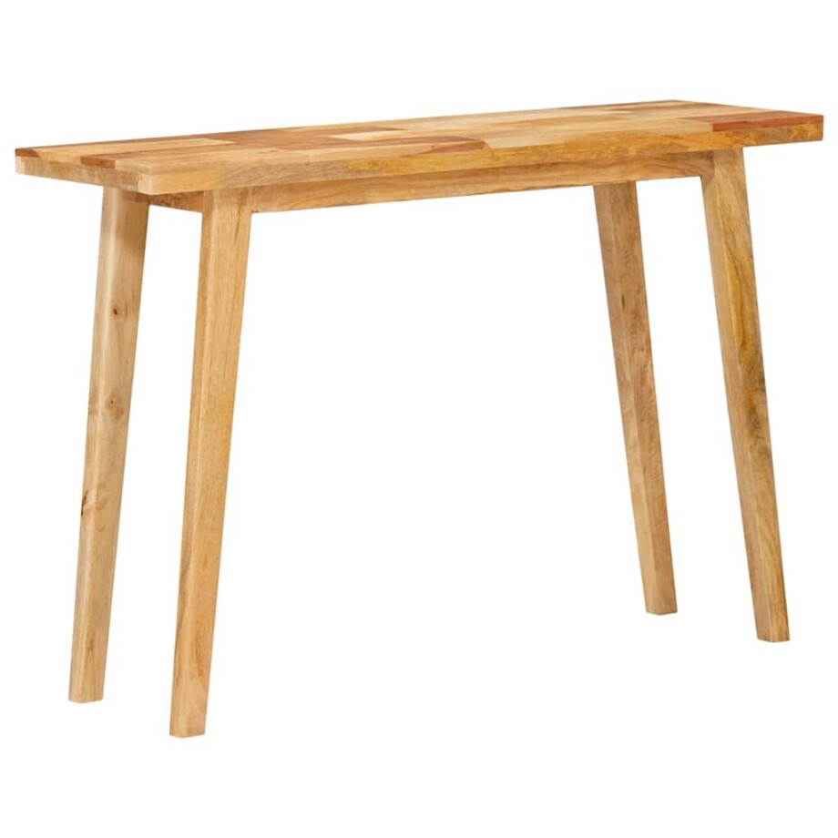 vidaXL Eettafel Naturel 100 x 35 x 75 cm Massief Mango Hout vidaXL Eettafel Naturel 100 x 35 x 75 cm Massief Mango Hout afbeelding 1