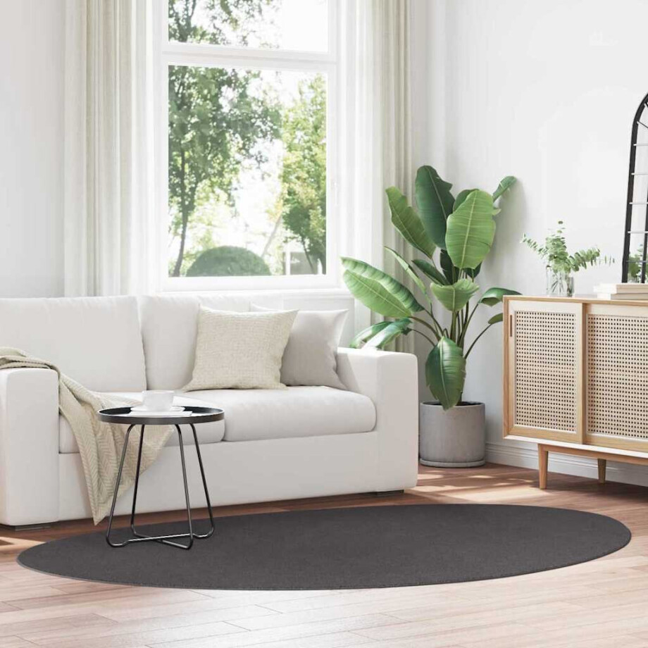 vidaXL Vloerkleden HUARTE Antraciet 160 x 230 cm Polyester afbeelding 1