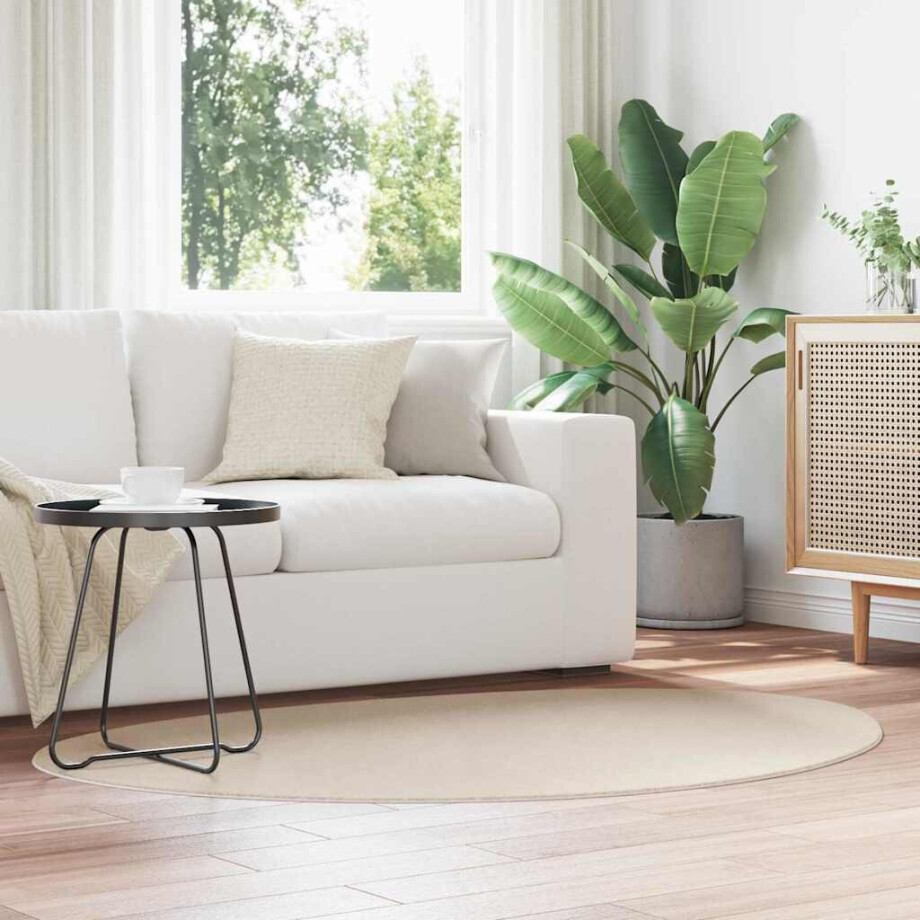 vidaXL Vloerkleden HUARTE Beige 120 x 170 cm Polyester afbeelding 1