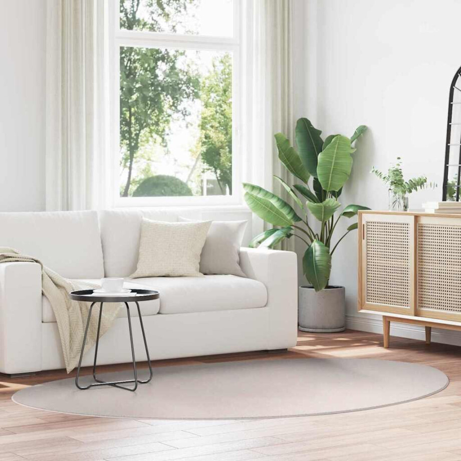 vidaXL Tapijt HUARTE Zand 160 x 230 cm Polyester vidaXL Tapijt HUARTE Zand 160 x 230 cm Polyester afbeelding 1