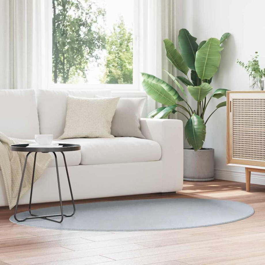 vidaXL Vloerkleden HUARTE Grijs 120 x 170 cm Polyester afbeelding 1