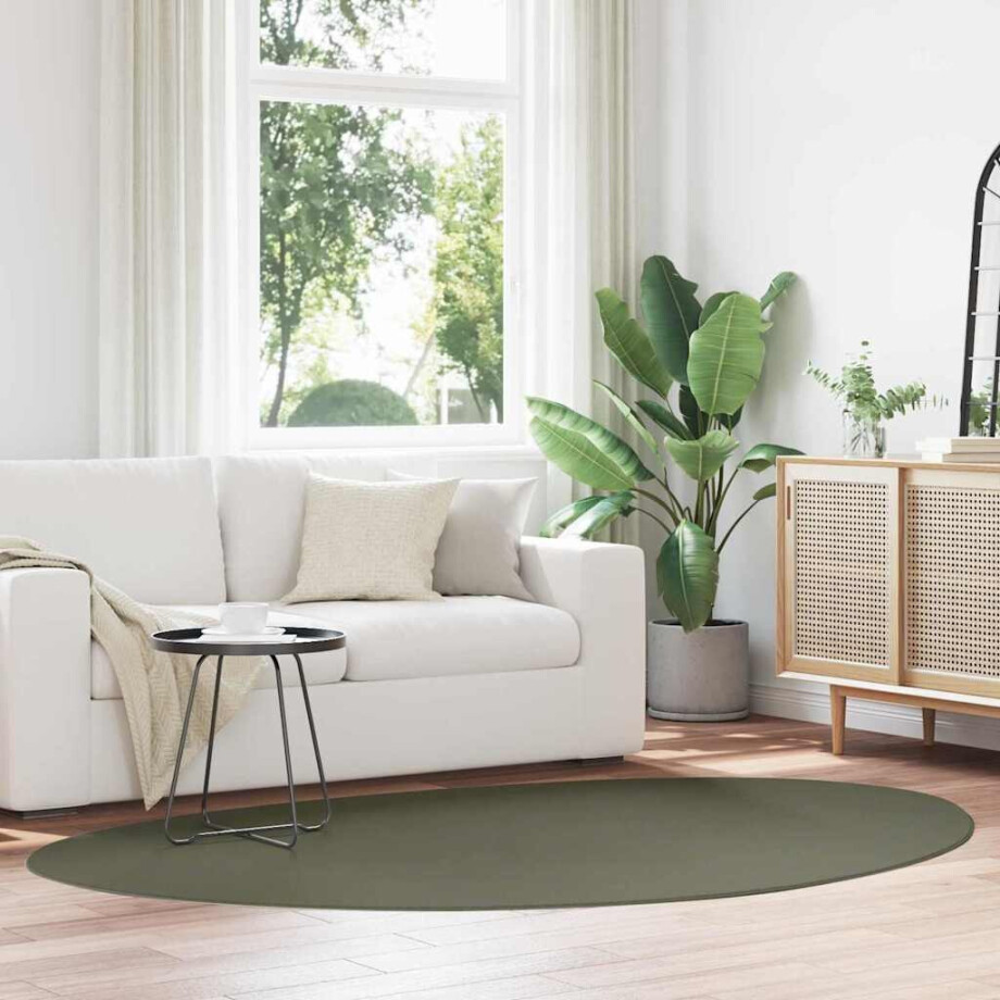 vidaXL Vloerkleden HUARTE Bosgroen 160 x 230 cm Polyester afbeelding 1