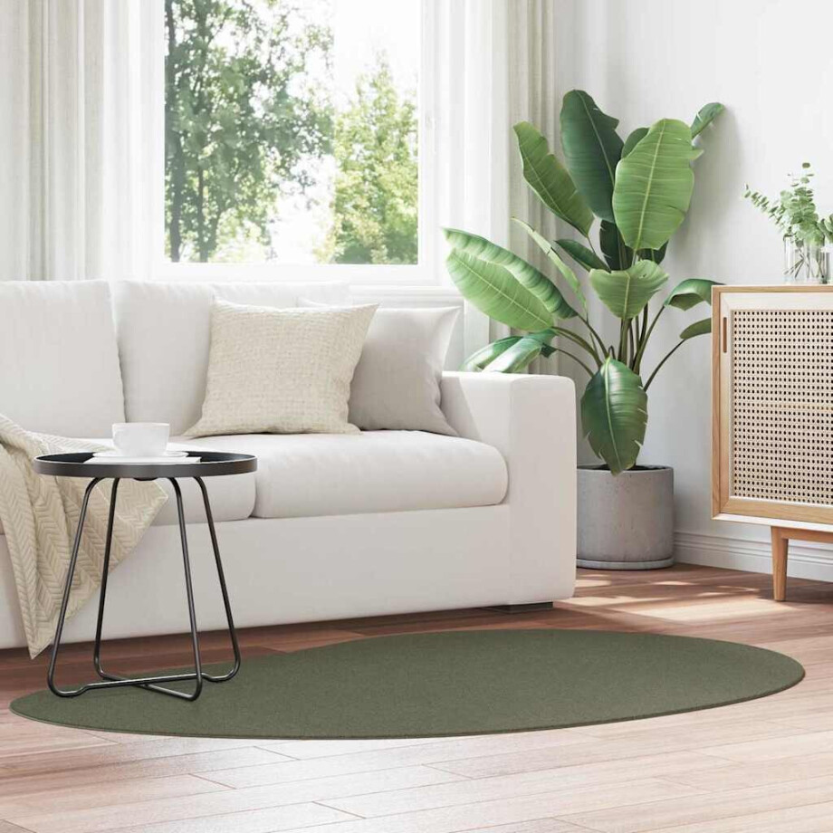 vidaXL Vloerkleden HUARTE Bosgroen 120 x 170 cm Polyester afbeelding 1