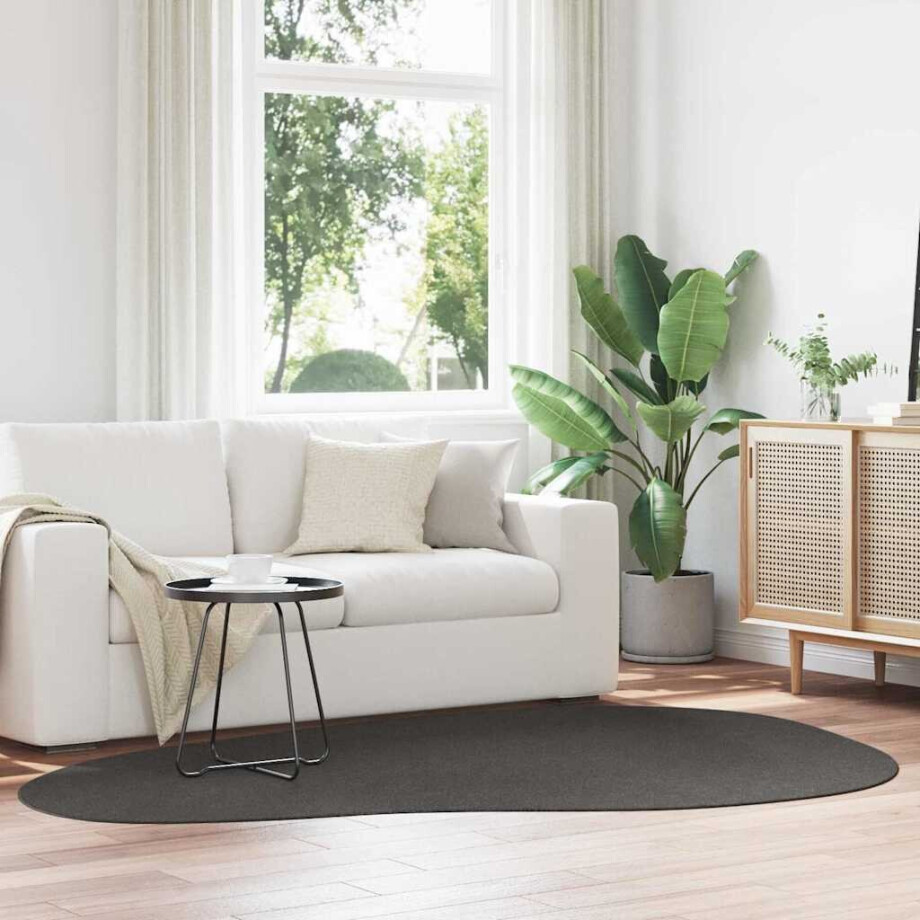 vidaXL Vloerkleden HUARTE Antraciet 160 x 230 cm Polyester afbeelding 1