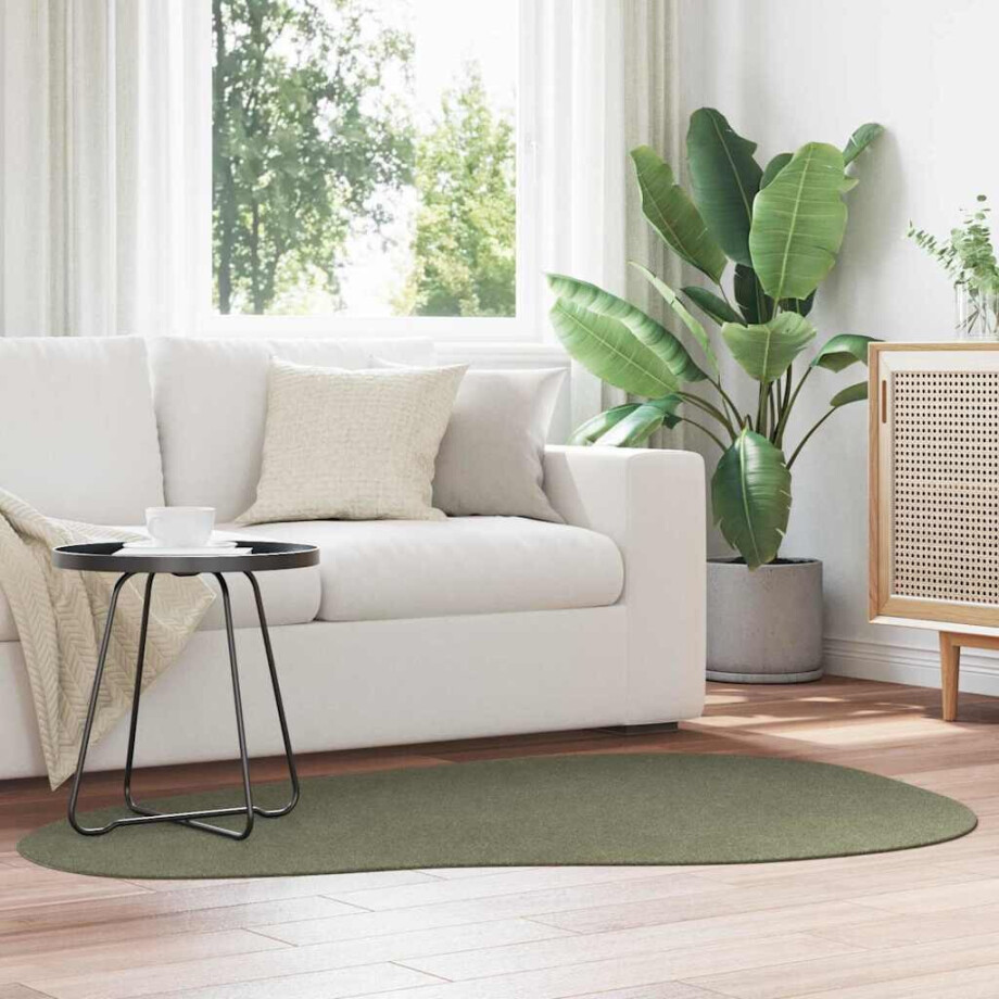 vidaXL Vloerkleden HUARTE Bosgroen 120 x 170 cm Polyester afbeelding 1