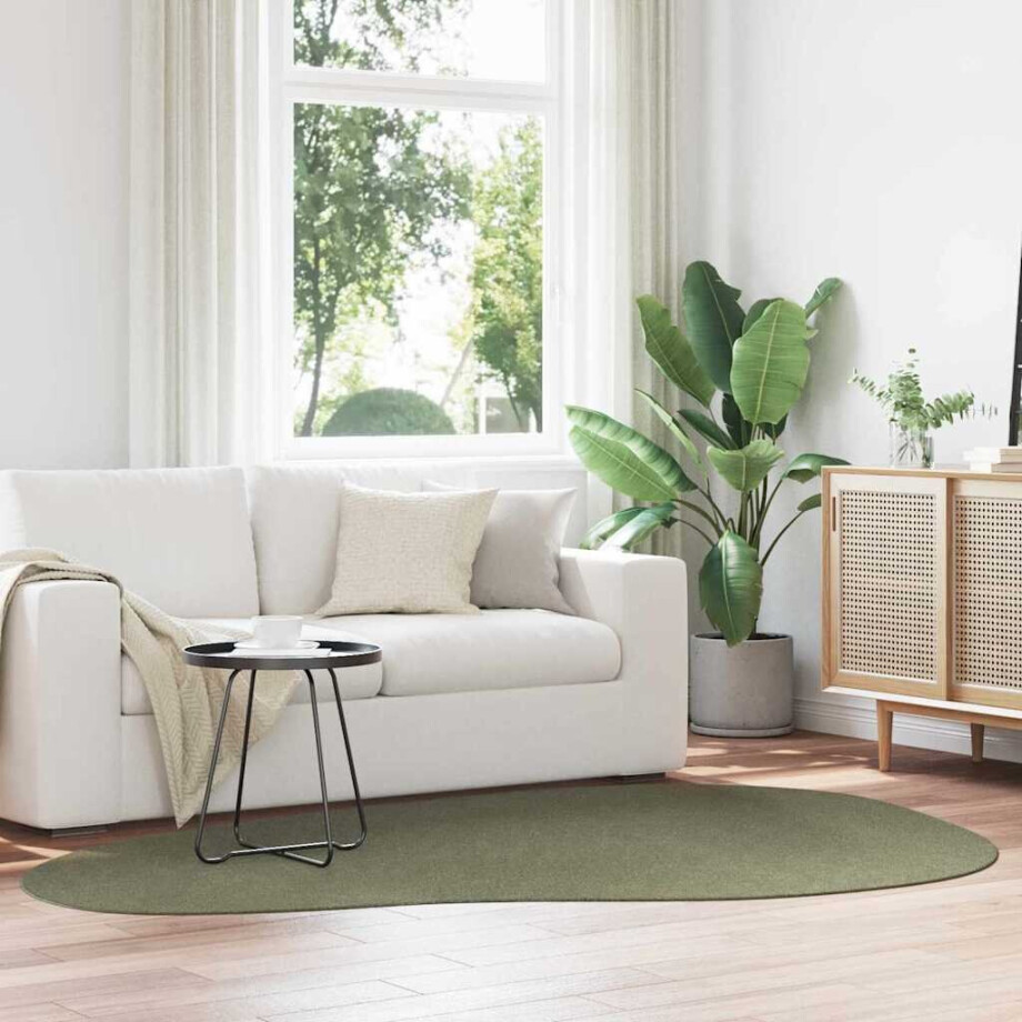 vidaXL Vloerkleden HUARTE Bosgroen 160 x 230 cm Polyester afbeelding 1