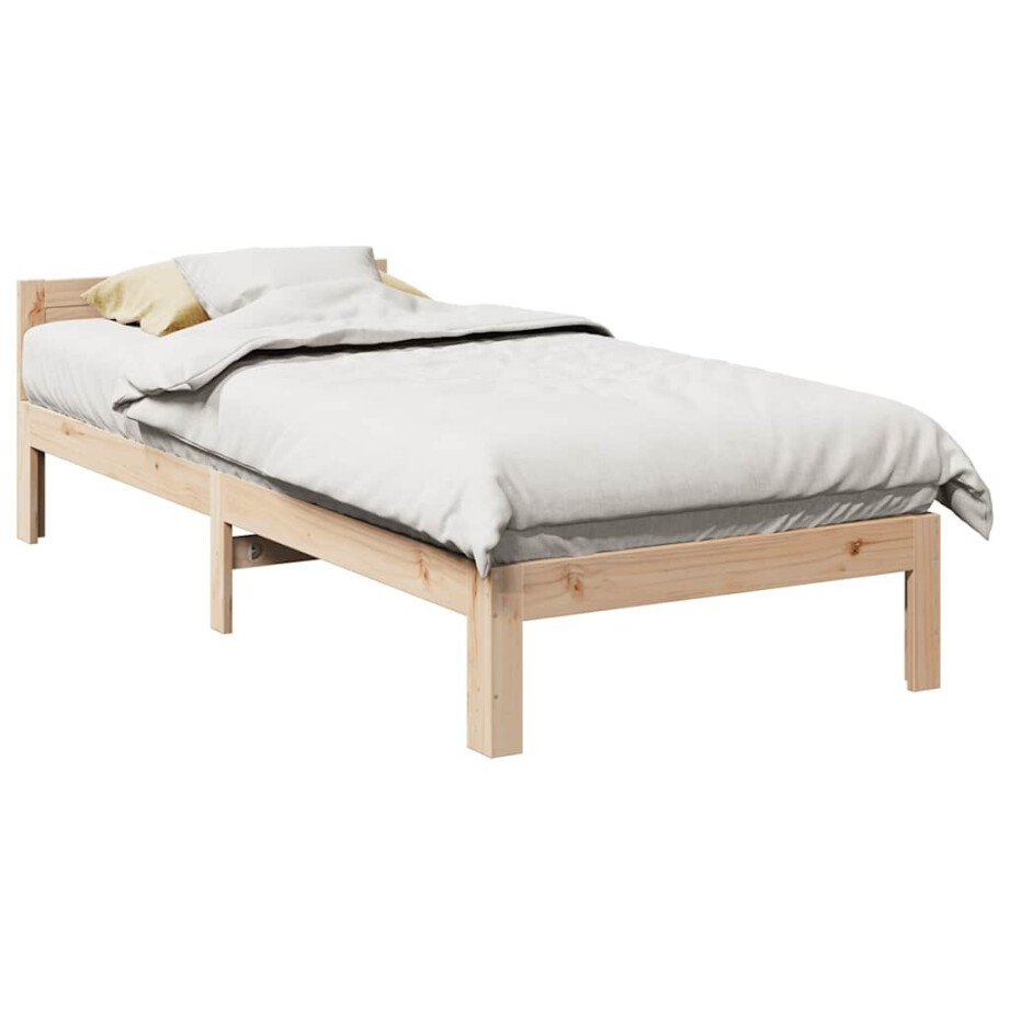 vidaXL Bedframe zonder matras massief grenenhout 80x200 cm vidaXL Bedframe zonder matras massief grenenhout 80x200 cm afbeelding 1