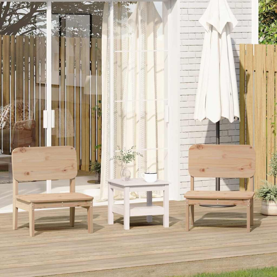 vidaXL Tuinstoelen 2 st 60x52,5x72 cm massief grenenhout afbeelding 1