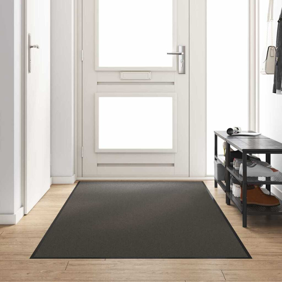vidaXL Deurmat Anders Antraciet en Zwart 120 x 250 cm Polyamide en PVC vidaXL Deurmat Anders Antraciet en Zwart 120 x 250 cm Polyamide en PVC afbeelding 1
