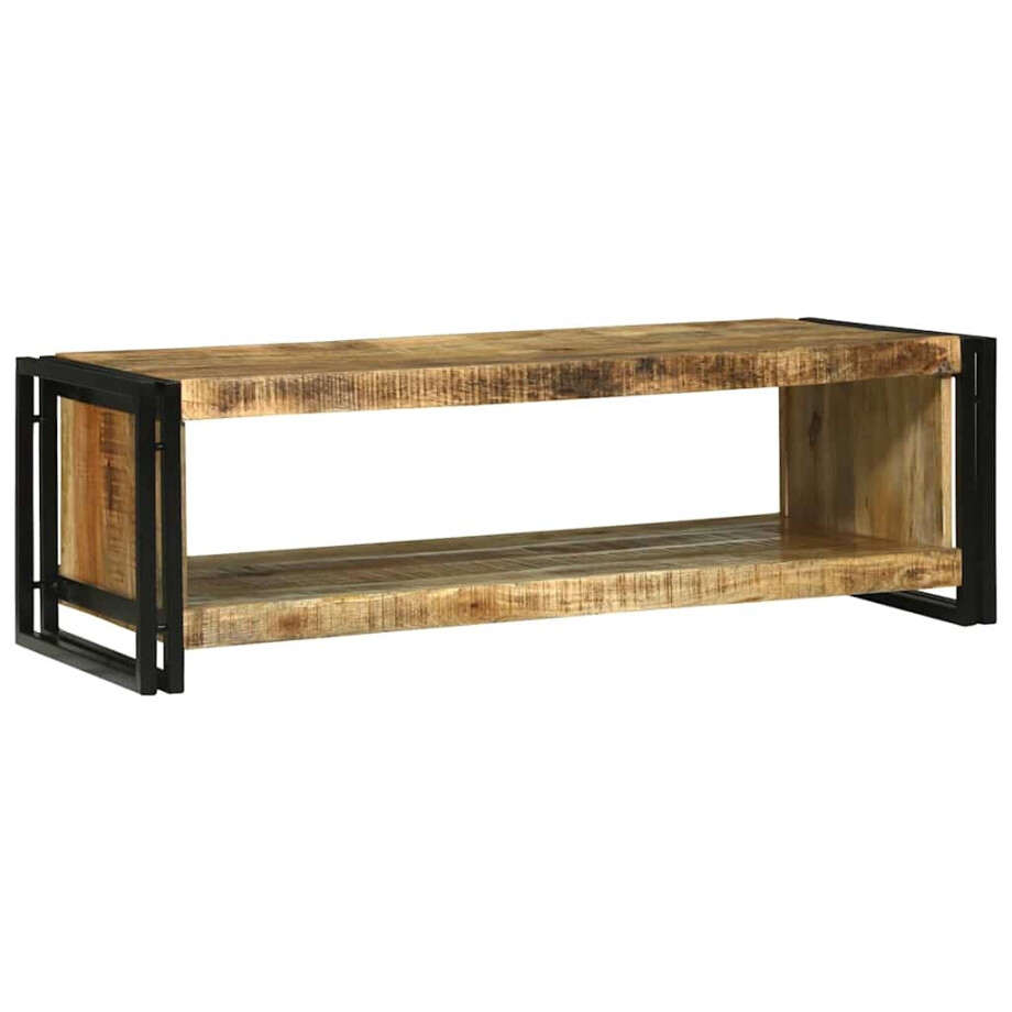 vidaXL Salontafel Bruin 120 x 50 x 38 cm Massief Mango Hout vidaXL Salontafel Bruin 120 x 50 x 38 cm Massief Mango Hout afbeelding 1