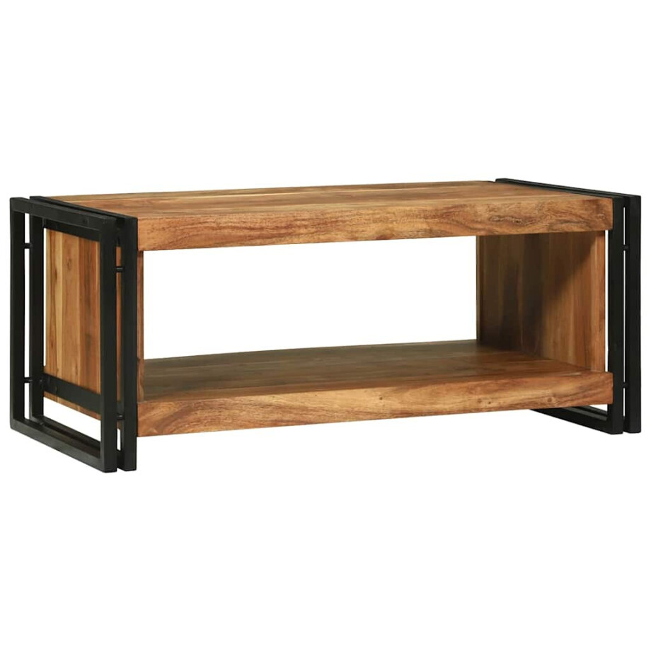 vidaXL Salontafel Bruin 90 x 50 x 38 cm Massief Acaciahout vidaXL Salontafel Bruin 90 x 50 x 38 cm Massief Acaciahout afbeelding 1