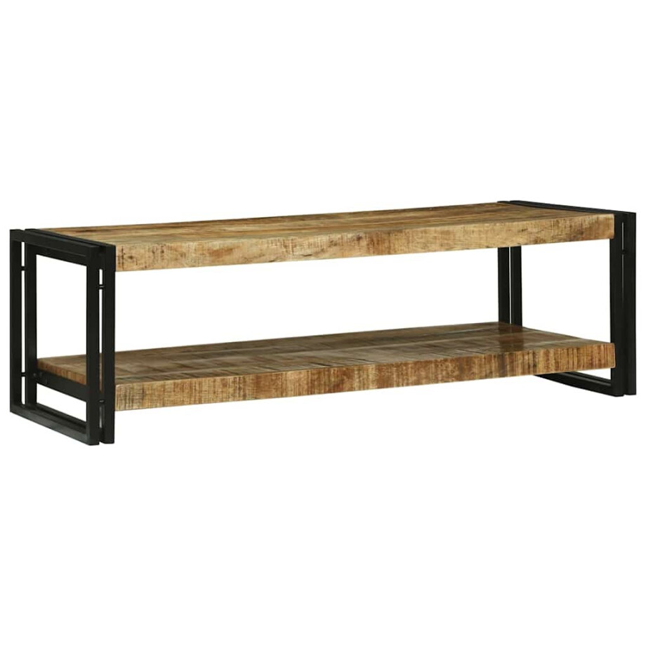 vidaXL Salontafel Bruin 120 x 50 x 38 cm Massief Mango Hout vidaXL Salontafel Bruin 120 x 50 x 38 cm Massief Mango Hout afbeelding 1