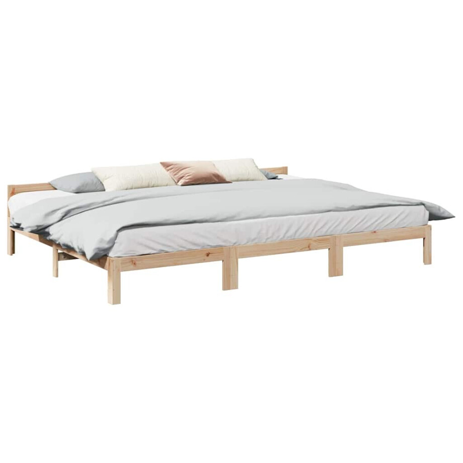 vidaXL Bedframe Family zonder matras 270x200 cm massief grenenhout afbeelding 1