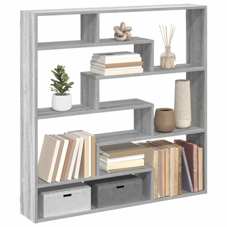 vidaXL Wandschap kubus 7 vakken bewerkt hout grijs sonoma eikenkleurig vidaXL Wandschap kubus 7 vakken bewerkt hout grijs sonoma eikenkleurig afbeelding 1