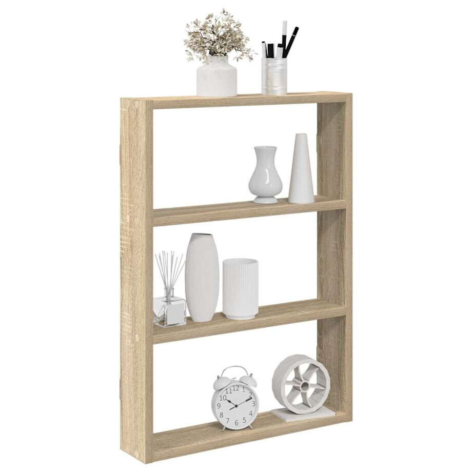 vidaXL Wandschap 43x9x60 cm bewerkt hout sonoma eikenkleurig vidaXL Wandschap 43x9x60 cm bewerkt hout sonoma eikenkleurig afbeelding 1