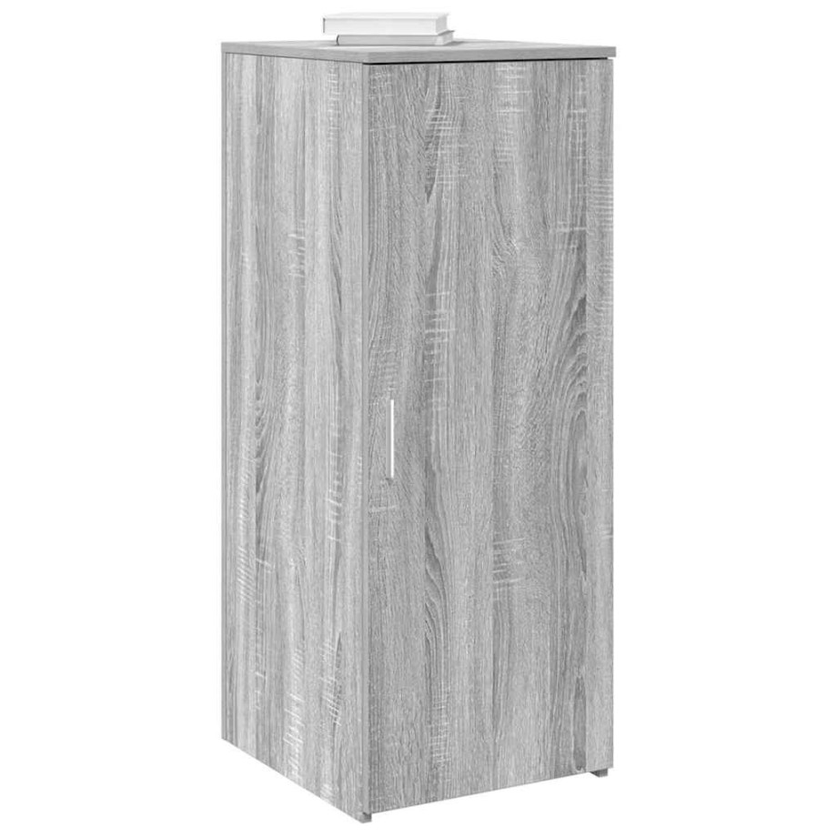 vidaXL Opbergkast 40x45x103,5 cm bewerkt hout grijs sonoma eikenkleur afbeelding 1