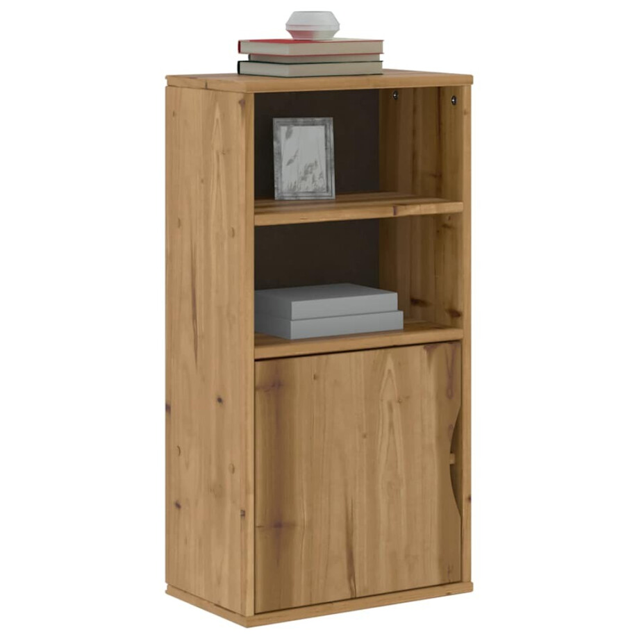 vidaXL Bijzetkast ODDA 40x24x79 cm massief grenenhout afbeelding 1