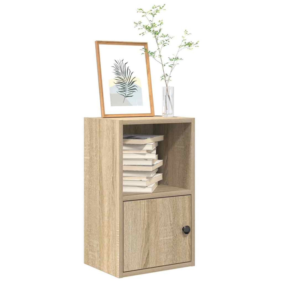 vidaXL Boekenkast 31x24x52 cm bewerkt hout sonoma eikenkleurig afbeelding 1