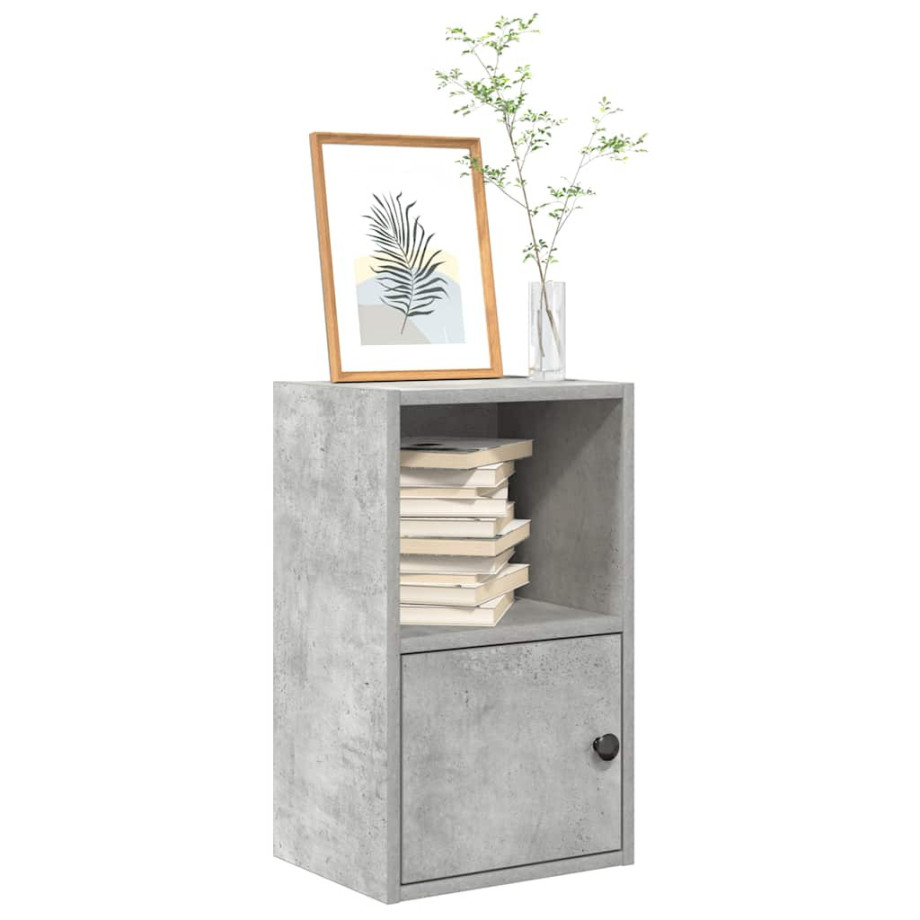 vidaXL Boekenkast 31x24x52 cm bewerkt hout betongrijs vidaXL Boekenkast 31x24x52 cm bewerkt hout betongrijs afbeelding 1