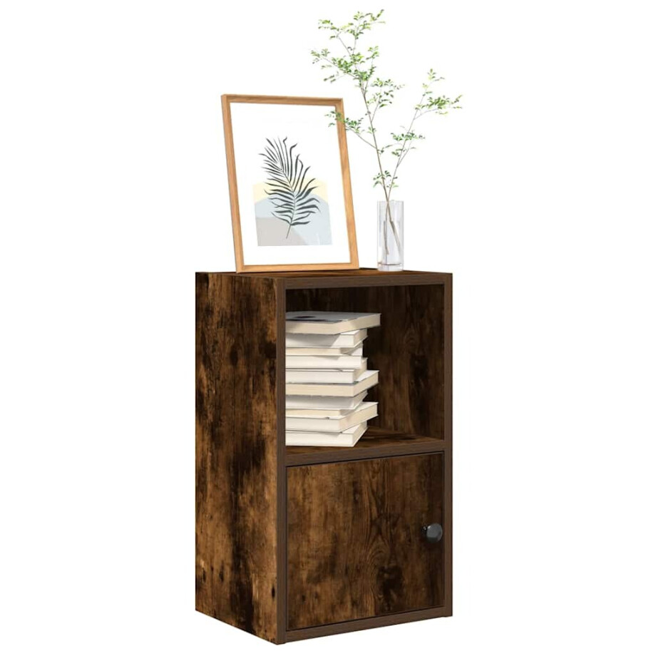 vidaXL Boekenkast 31x24x52 cm bewerkt hout gerookt eikenkleurig vidaXL Boekenkast 31x24x52 cm bewerkt hout gerookt eikenkleurig afbeelding 1