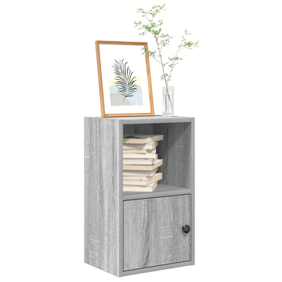 vidaXL Boekenkast 31x24x52 cm bewerkt hout grijs sonoma eikenkleurig afbeelding 1