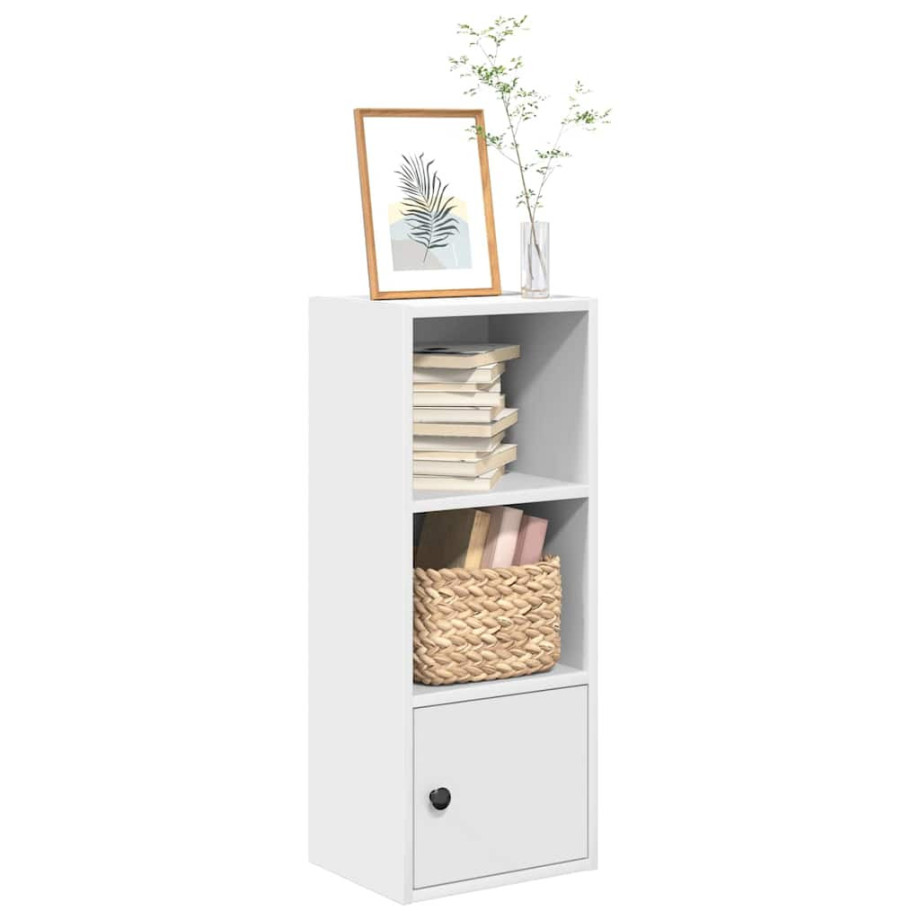 vidaXL Boekenkast 31x24x77 cm bewerkt hout wit afbeelding 1