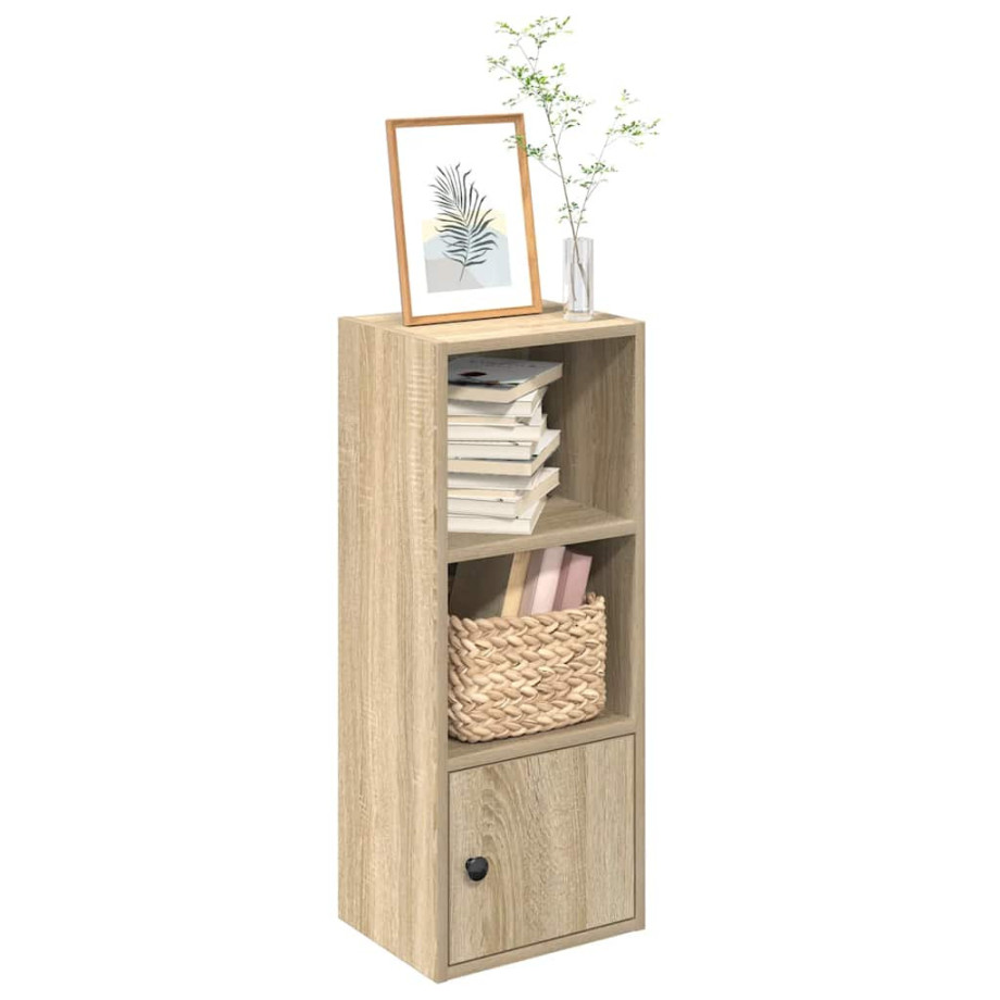 vidaXL Boekenkast 31x24x77 cm bewerkt hout sonoma eikenkleurig afbeelding 1