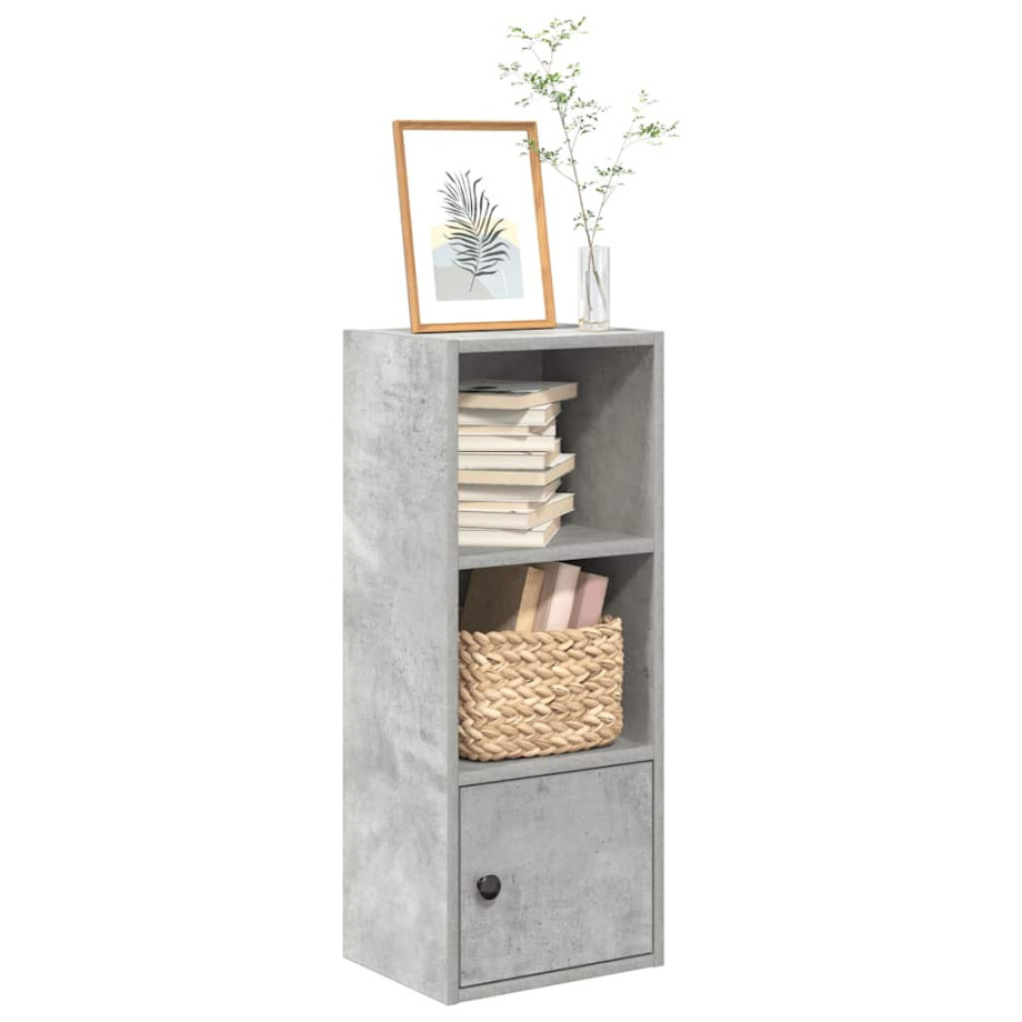vidaXL Boekenkast 31x24x77 cm bewerkt hout betongrijs afbeelding 1
