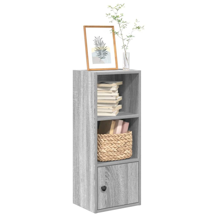 vidaXL Boekenkast 31x24x77 cm bewerkt hout grijs sonoma eikenkleurig afbeelding 1