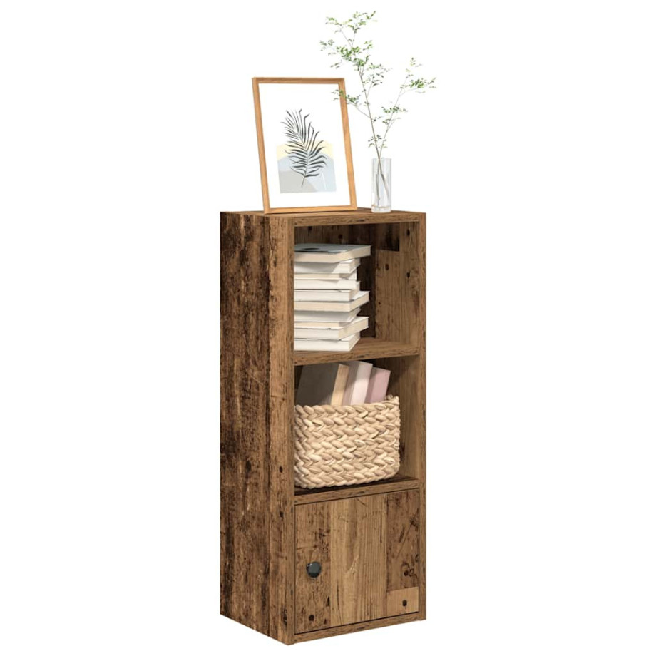 vidaXL Boekenkast 31x24x77 cm bewerkt hout oud houtkleurig afbeelding 1